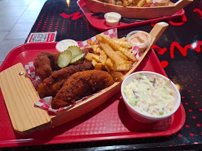 Nashville Hot Chicken & Gyro Nashville hot chicken restaurant exterior and signature spicy fried chicken